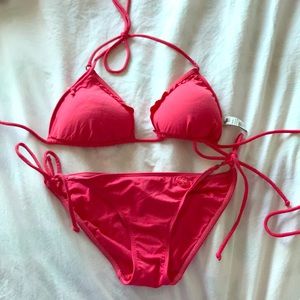 Abercrombie and Fitch coral pink bathing suit